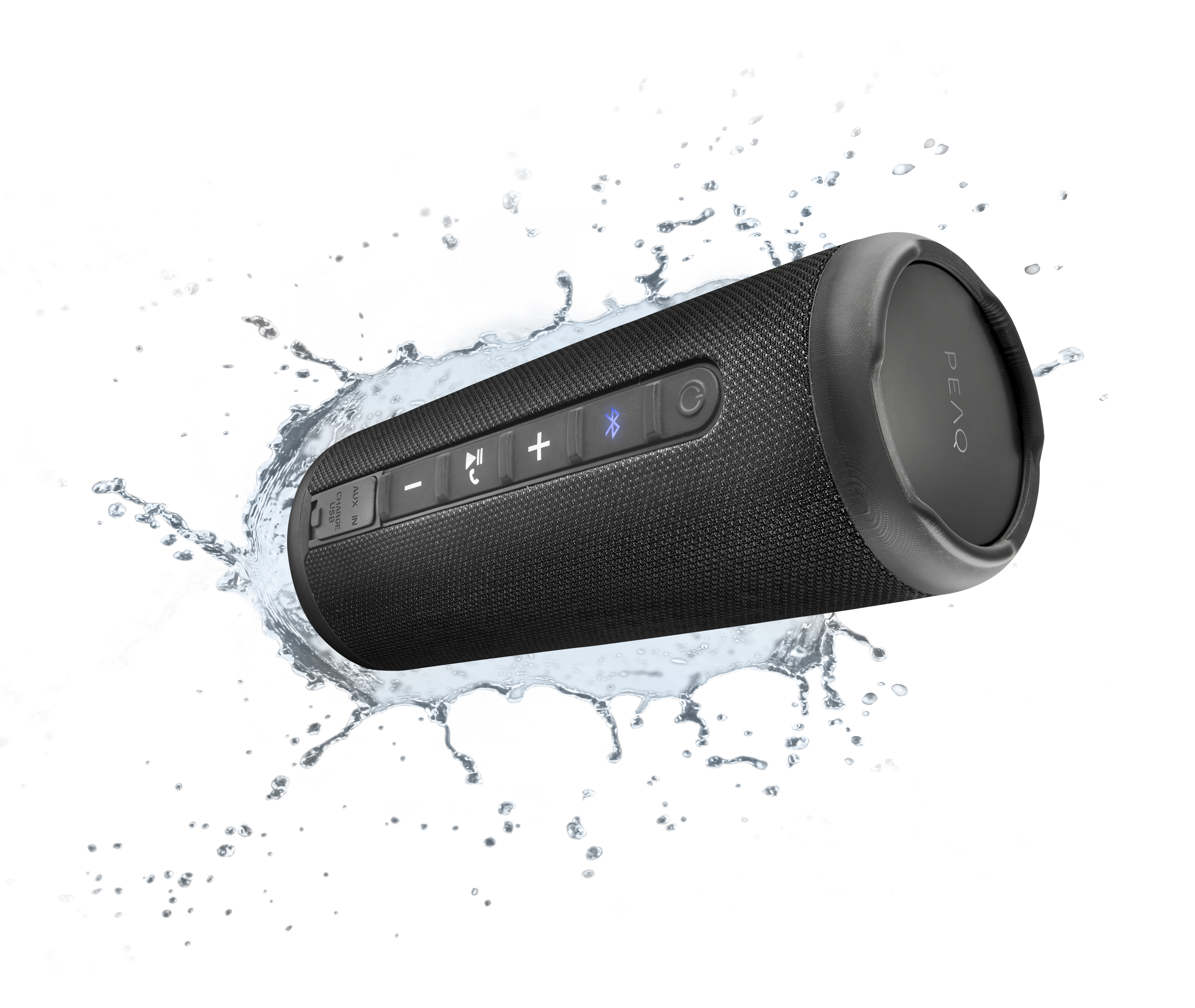 PEAQ PPA40BT-B Bluetooth Lautsprecher, Schwarz, Wasserfest