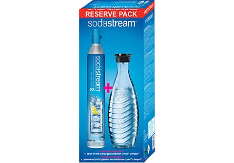 SODASTREAM Reserve Pack + 1 Glazen Karaf