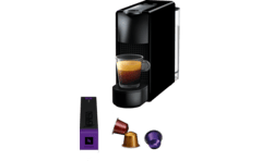 MediaMarkt-KRUPS Nespresso XN1118 Essenza Mini Zwart + Aerroccino3-aanbieding