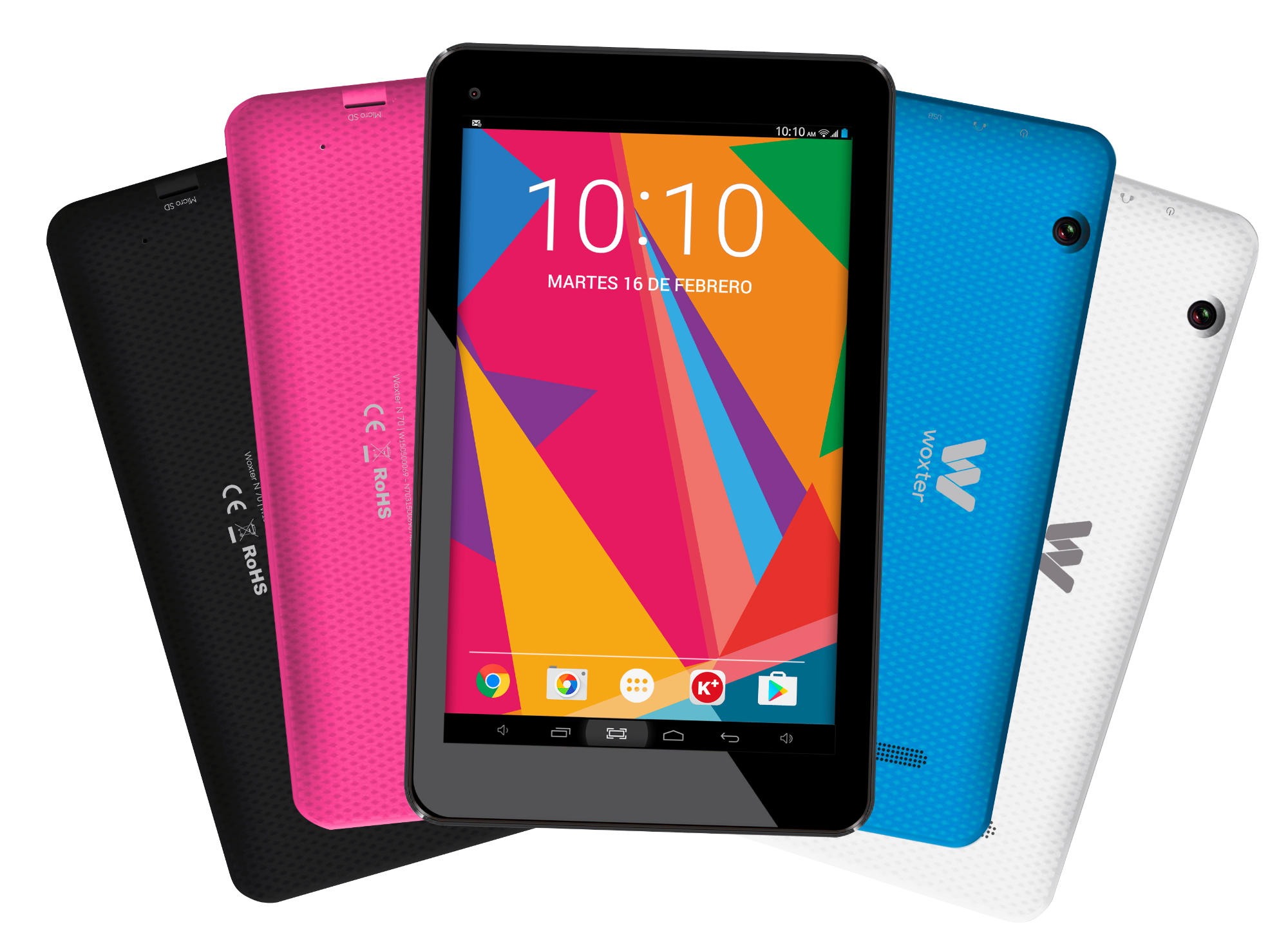 Tablet - Woxter N70 7 Pulgadas, 4 núcleos, 1GB RAM, 8GB, Bluetooth, Negro