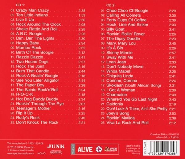 Albumcover mit Titelliste, Albumtitel und Logo des Musikunternehmens.
