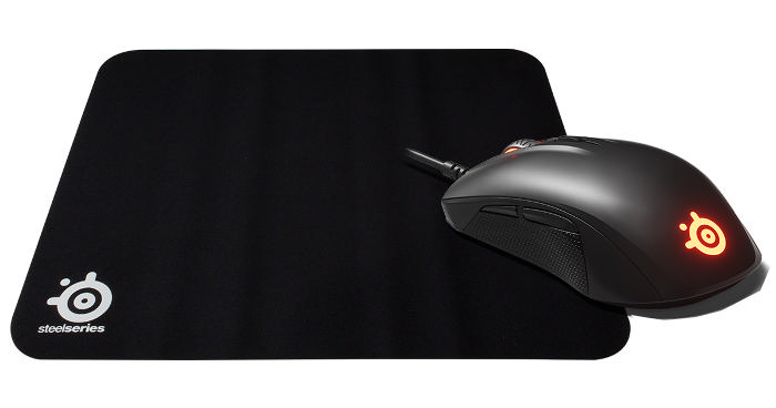 STEELSERIES Rival 110 Mouse ve QCK Mousepad Siyah