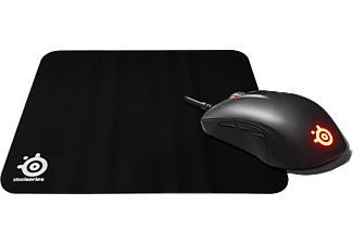 STEELSERIES Rival 110 Mouse ve QCK Mousepad Siyah