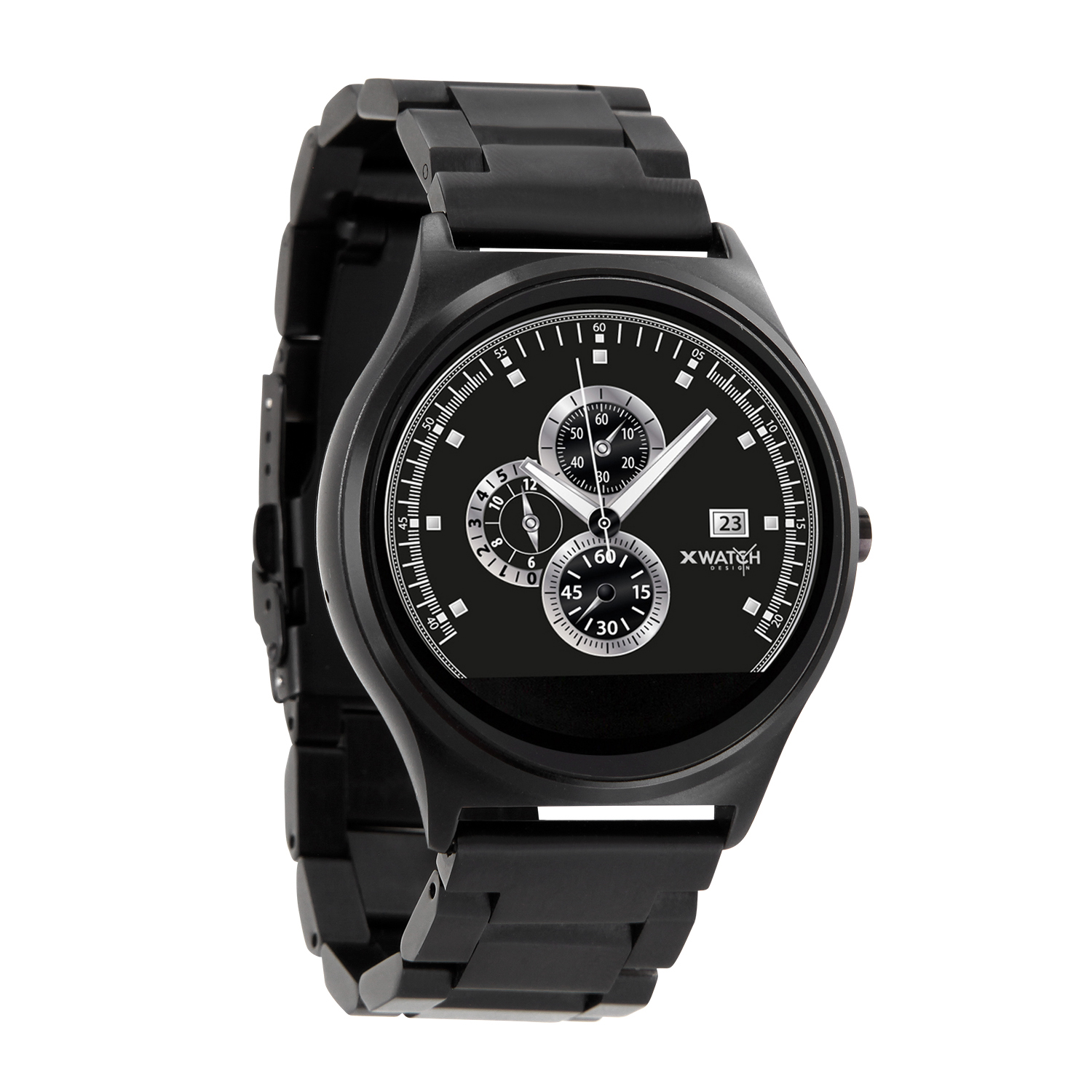 X-WATCH QIN XW PRIME II Smartwatch Metall Metall, 265 mm, Schwarz
