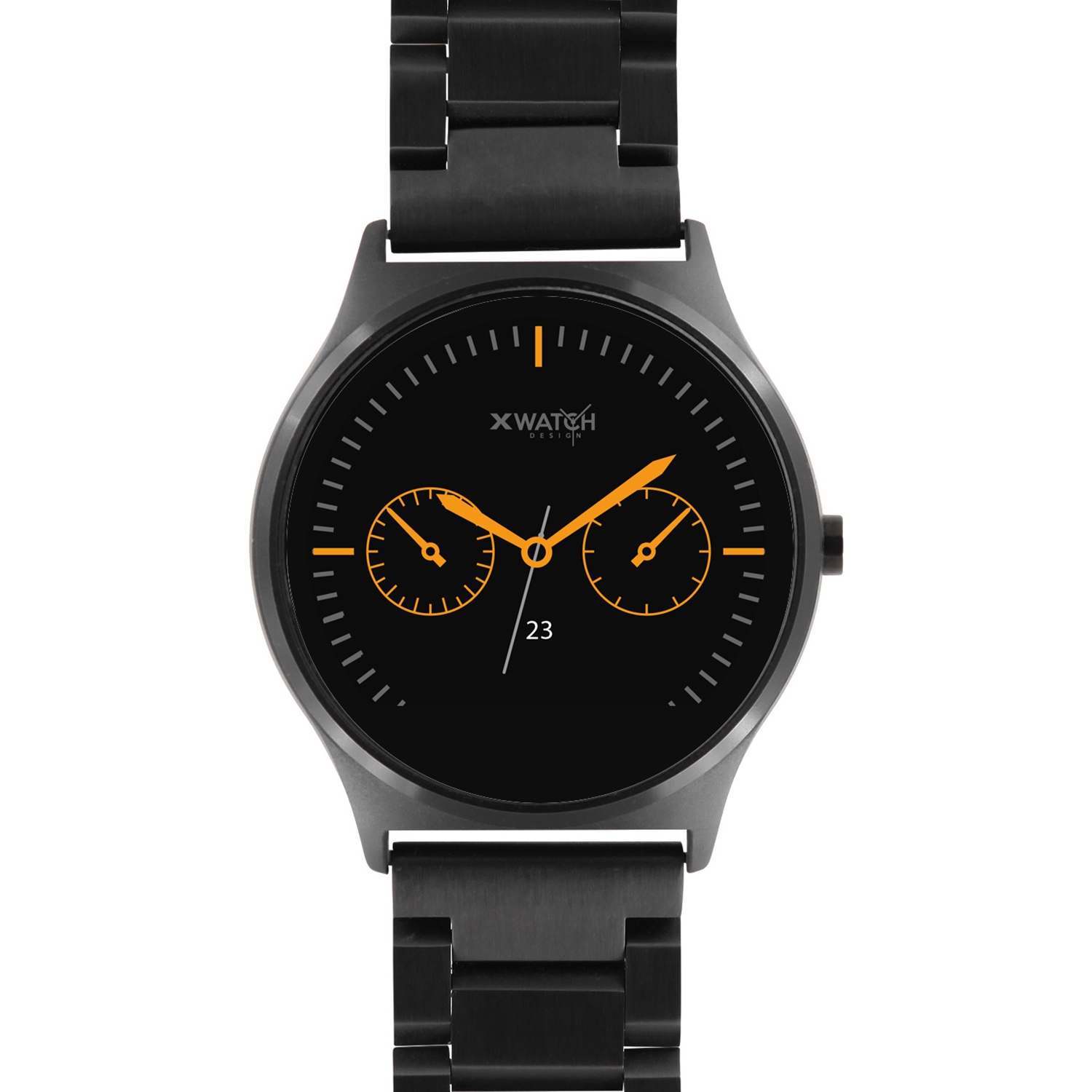 X-WATCH QIN XW PRIME II Smartwatch Metall Metall, 265 mm, Schwarz