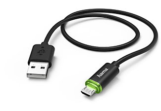 HAMA hama Cavo di ricarica / dati - Micro-USB - Con indicatore LED - Nero - cavo del caricabatterie (Nero)