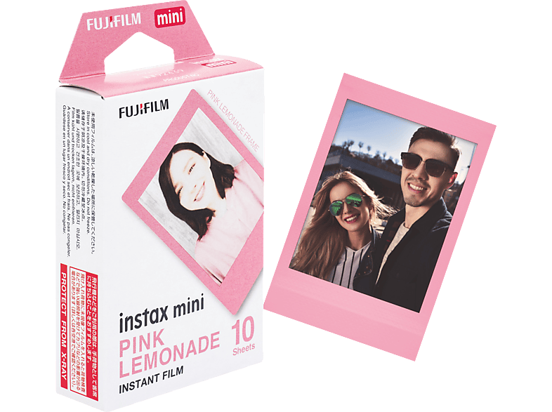 FUJIFILM instax mini Film Pink Lemonade Sofortbildfilm Passend für alle instax mini Sofortbildkameras und instax SHARE SP2