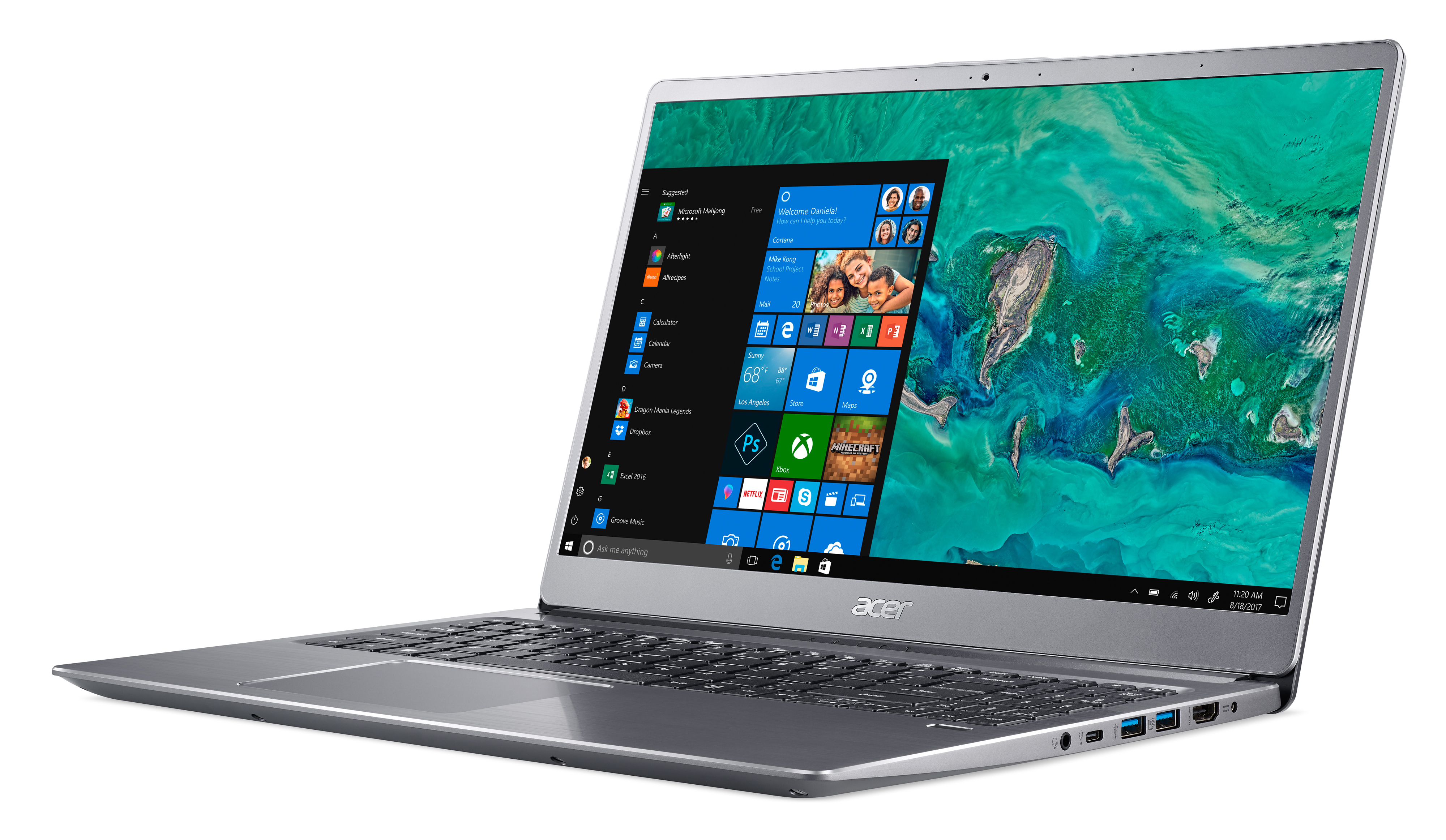 ACER Swift 3 (SF315-52-813L) - 15,6 Zoll - Intel® Core™ i7 i7-8550U - 8 GB - 256 GB - Intel® UHD 620 - Windows 10 Home (64 Bit)