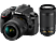 NIKON Nikon D3400 + AF-P DX 18-55 mm VR e  70-300 mm - Fotocamera reflex - 24.2 MP - nero - Fotocamera reflex Nero