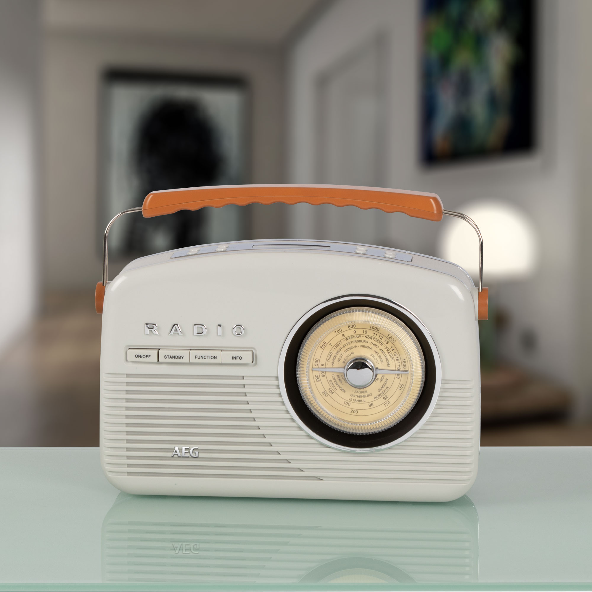 AEG NDR 4156 Digitalradio, DAB+, DAB, Creme