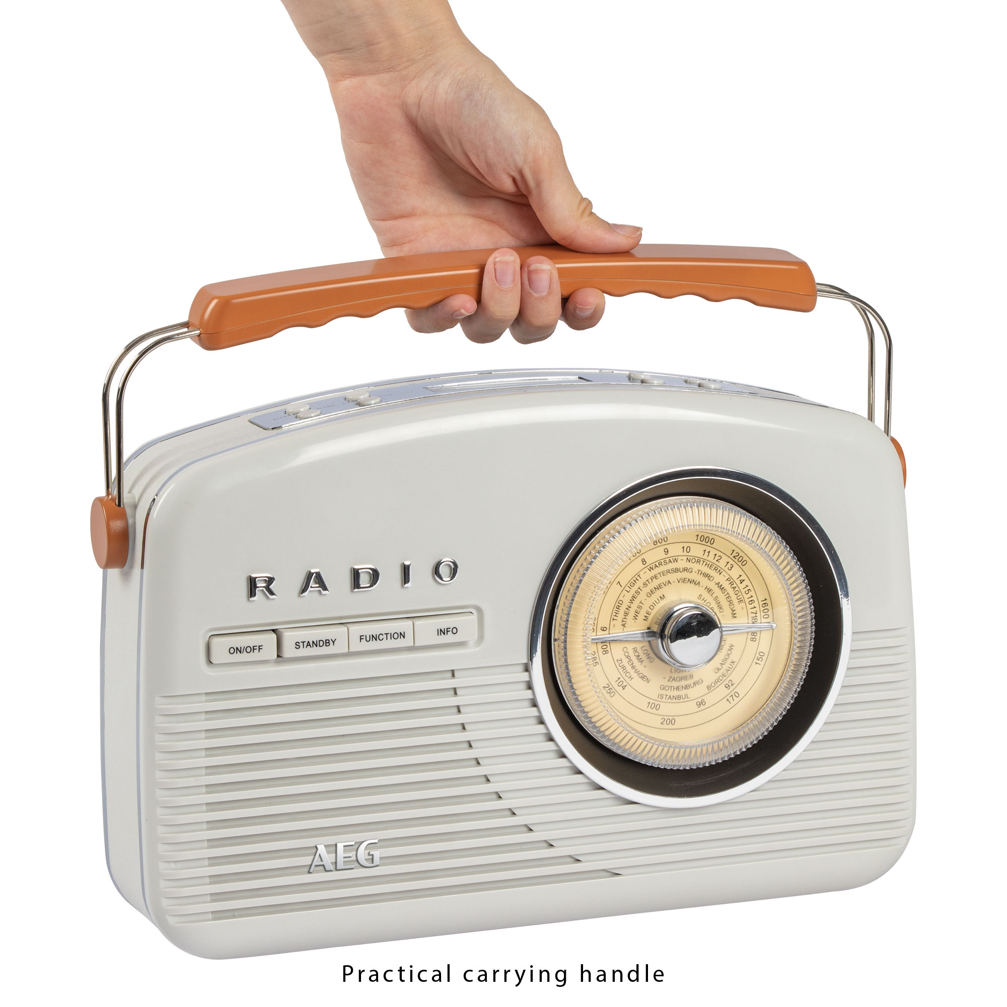 AEG NDR 4156 Digitalradio, DAB+, DAB, Creme