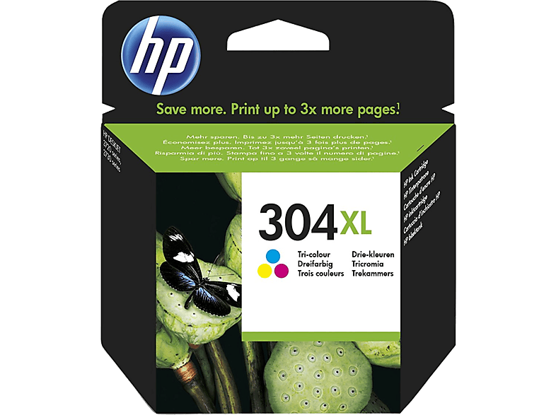 HP N9K07AE No. 304XL színes eredeti tintapatron