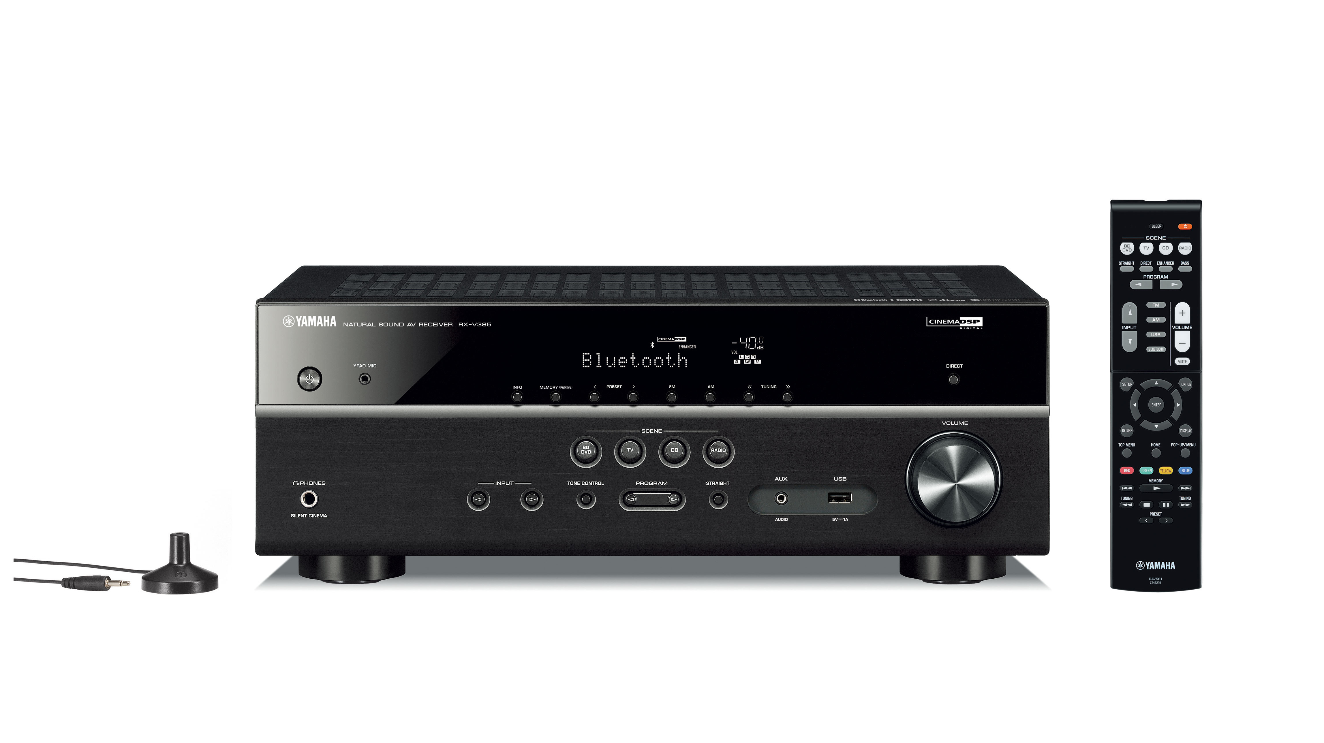 YAMAHA RX-V385 AV-Receiver (5.1 Schwarz) Kanäle