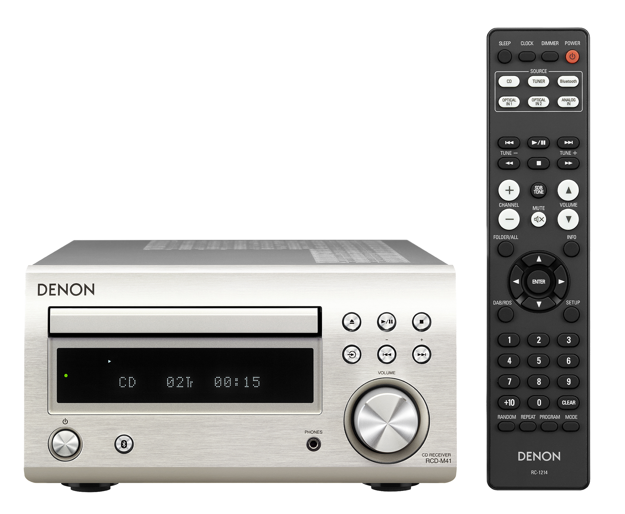 DENON D-M41DAB Silver/Black