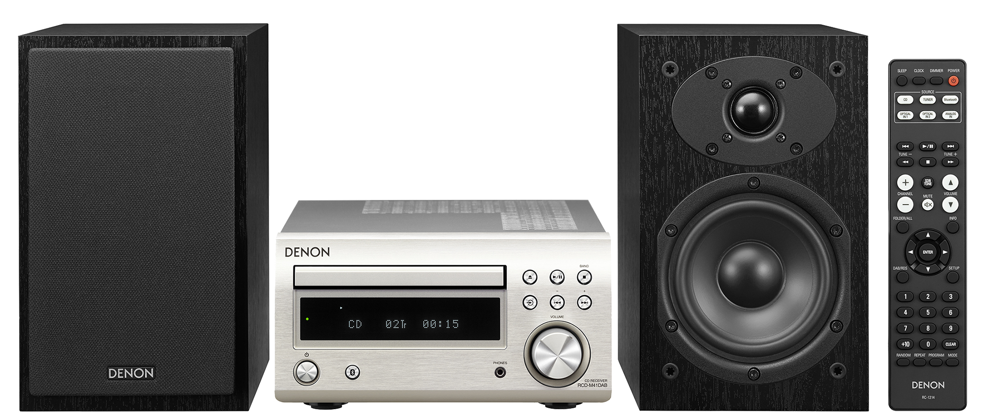 DENON D-M41DAB Silver/Black