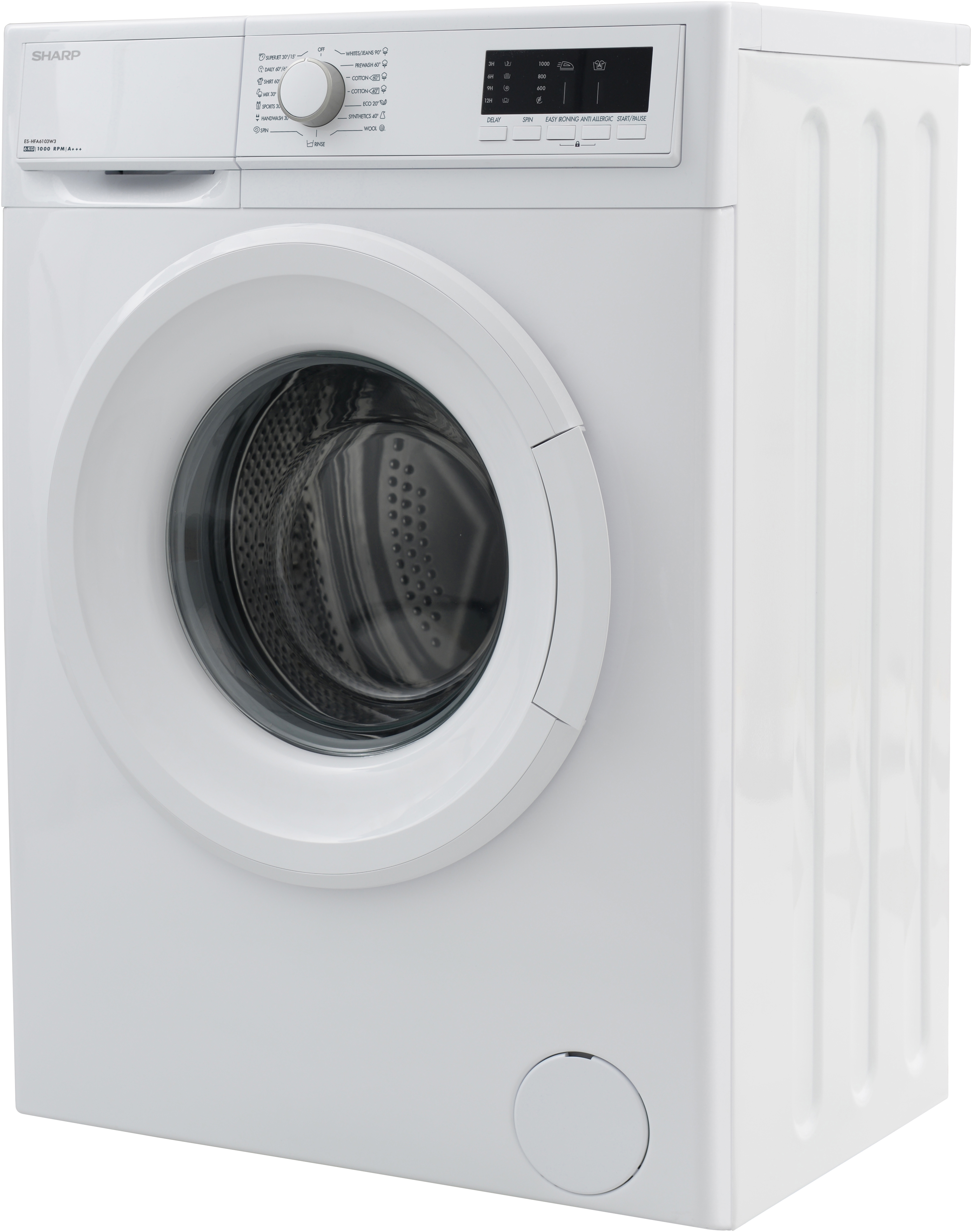 SHARP ES-HFA6102W3EE elöltöltős mosógép