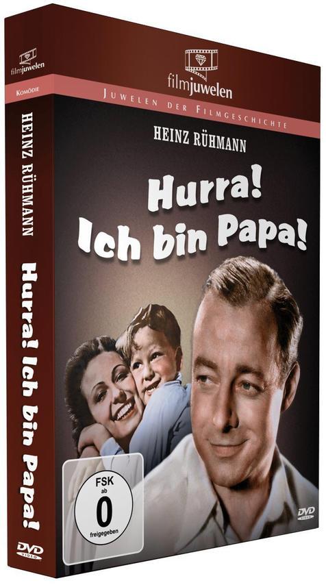 DVD-Cover mit Familienporträt und Text auf Deutsch. Mann, Frau und Kind lächeln.