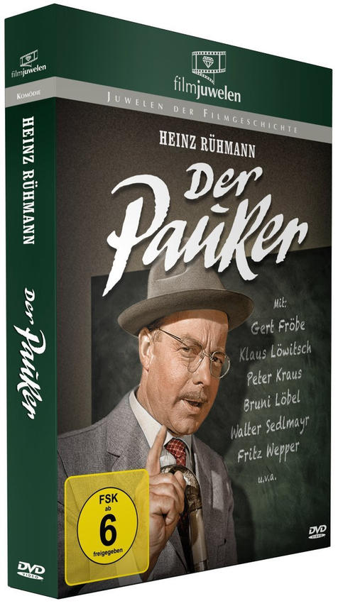DVD-Cover des Films 'Der Pauker' mit Heinz Rühmann. Es ist eine Komödie.