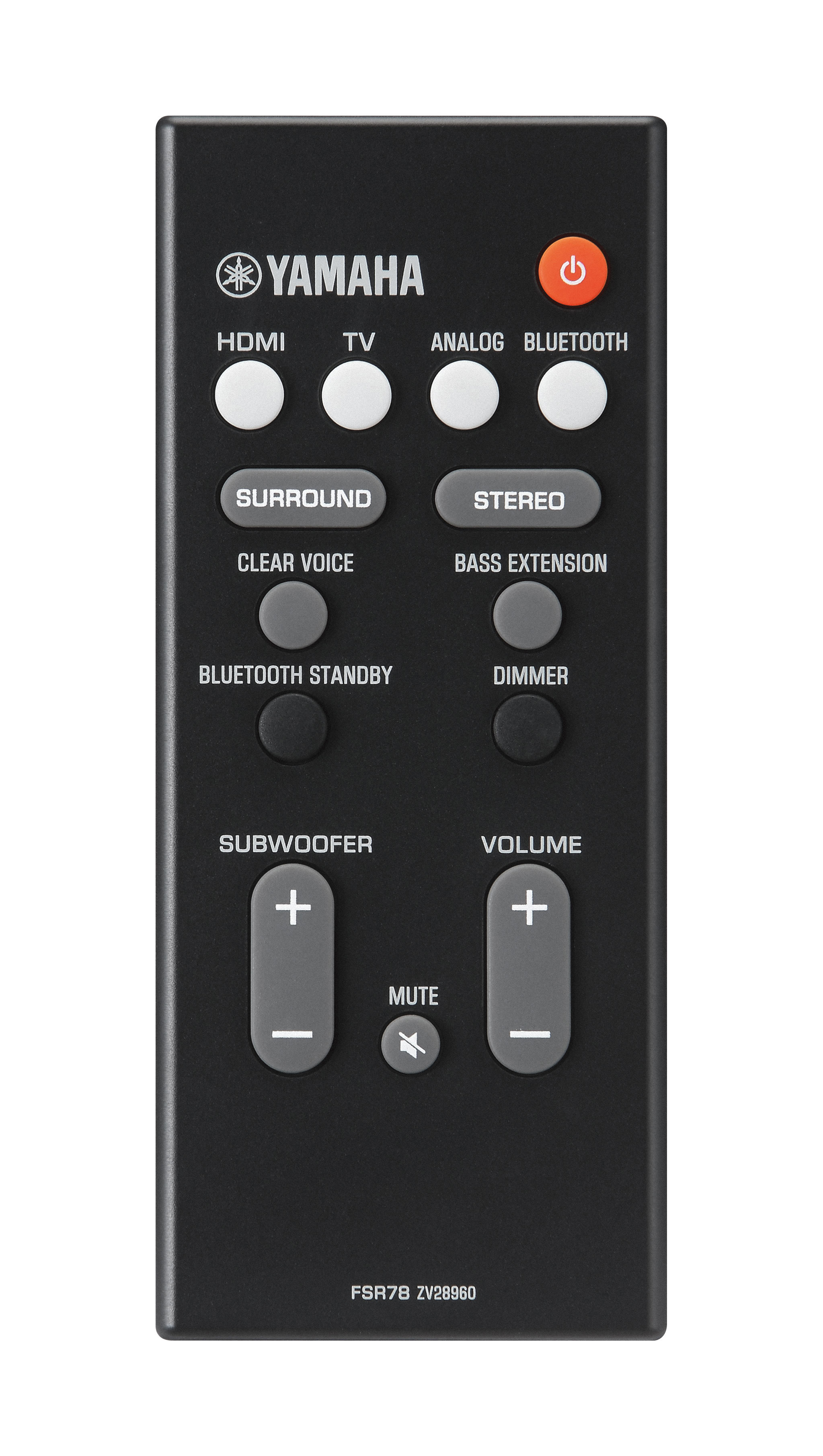 YAMAHA YAS-106, Soundbar, Schwarz
