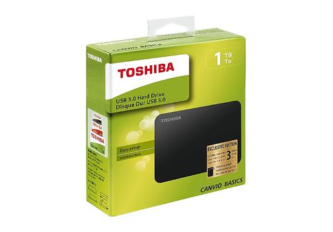 Disco Duro Externo Toshiba 1TB Canvio Basic Negro Original y Garantia