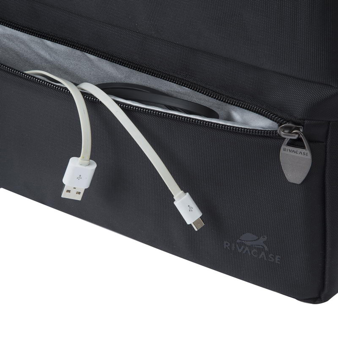 RIVACASE 8630 Notebooktasche Aktentasche für Universal Polyester, Schwarz