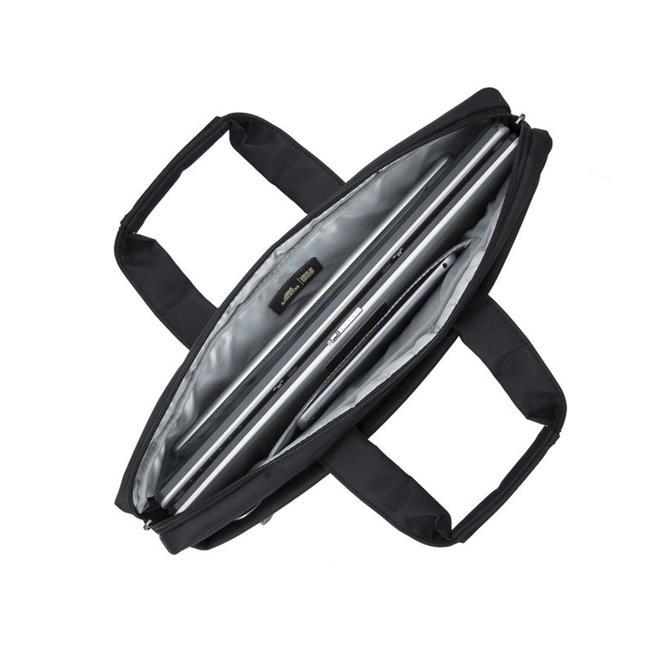 RIVACASE 8630 Notebooktasche Aktentasche für Universal Polyester, Schwarz