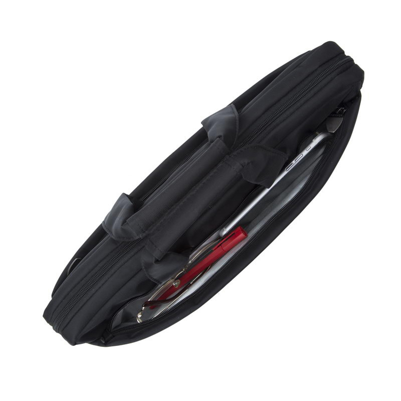RIVACASE 8630 Notebooktasche Aktentasche für Universal Polyester, Schwarz