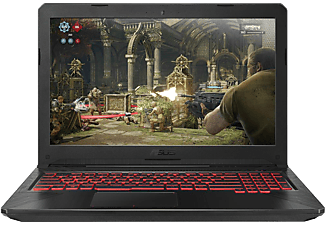 ASUS TUF Gaming FX504GD-DM088 szürke laptop (15,6" FullHD/Core i7/8GB/128GB SSD+1TB SSHD/GTX1050 4GB/DOS)