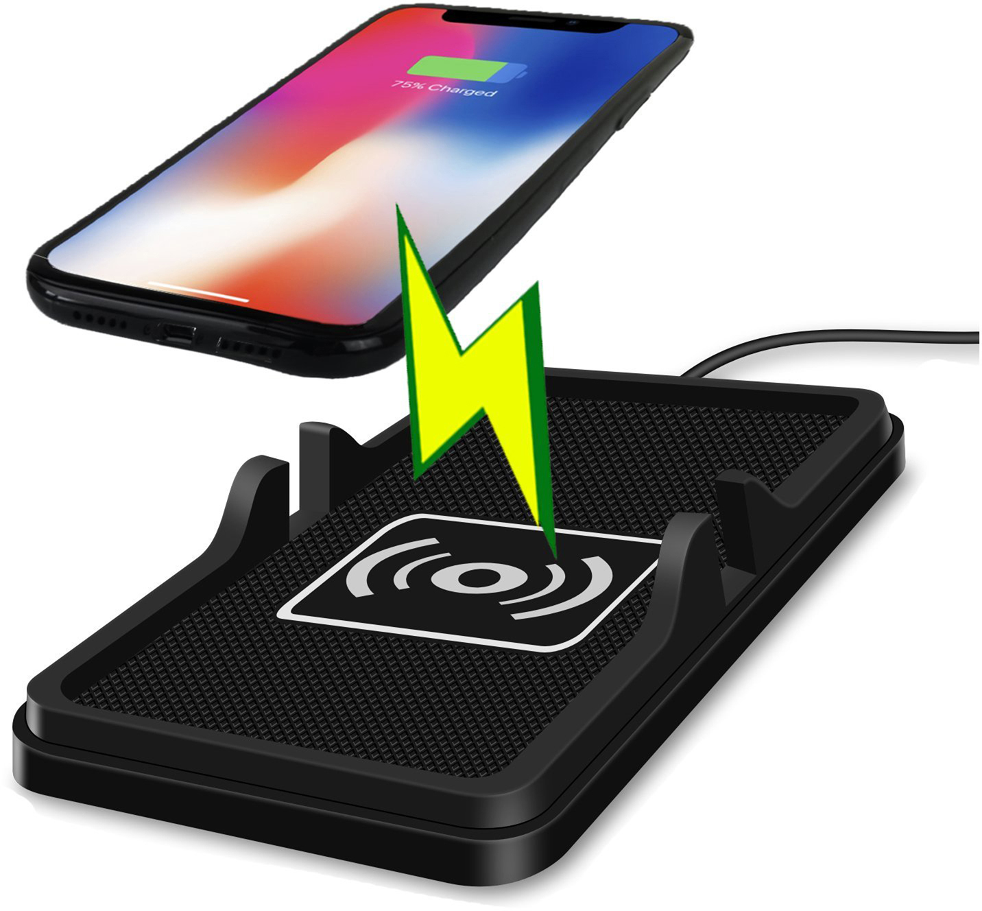 ICONBIT W-Station C2 Autoladegerät Universal, 5 Volt, Schwarz
