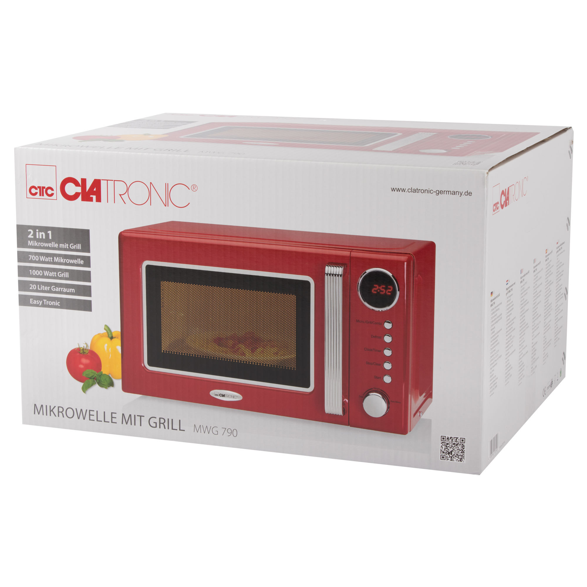 CLATRONIC MWG 790, Mikrowelle (700 Watt, Grillfunktion)
