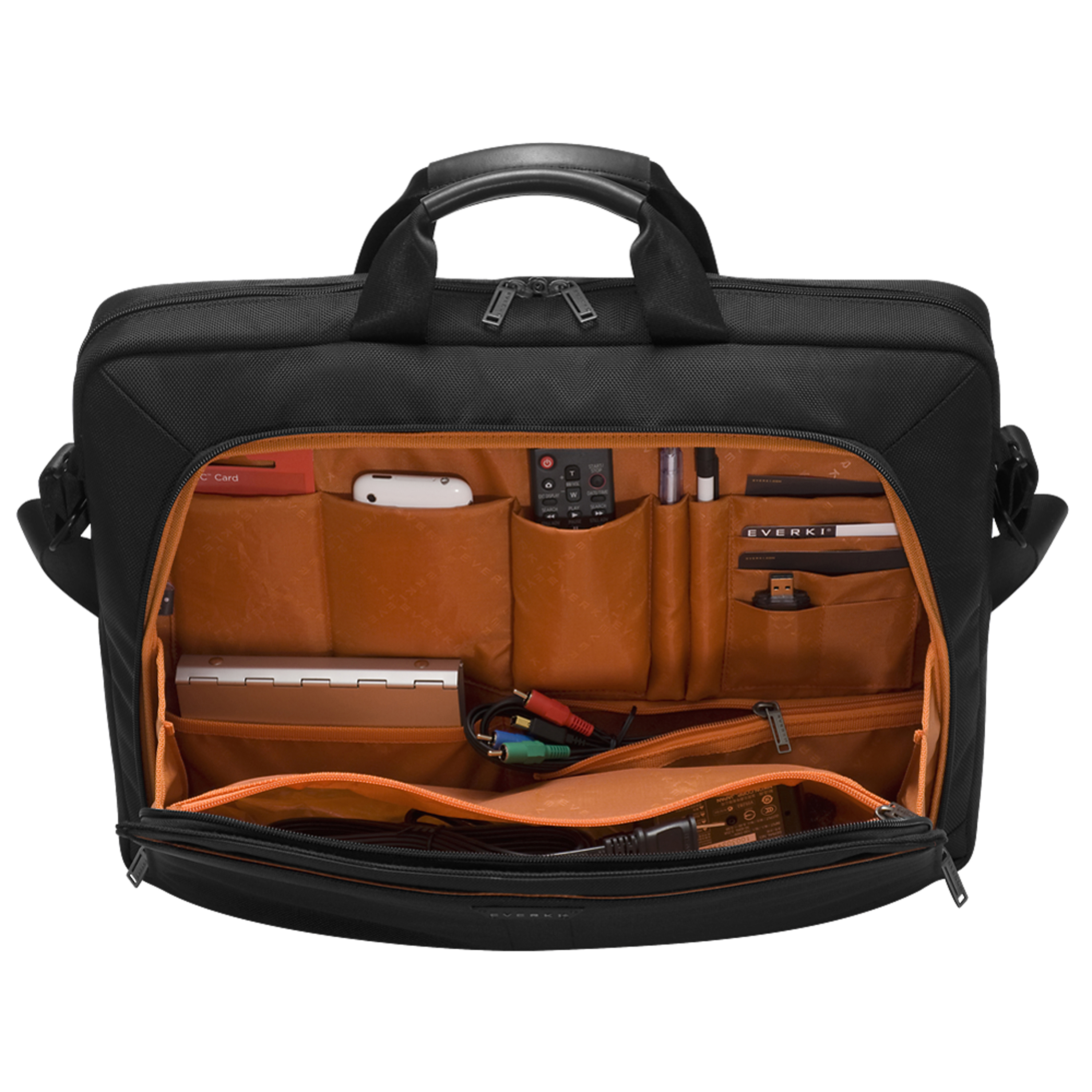 EVERKI Lunar Notebooktasche Umhängetasche für Universal, Schwarz