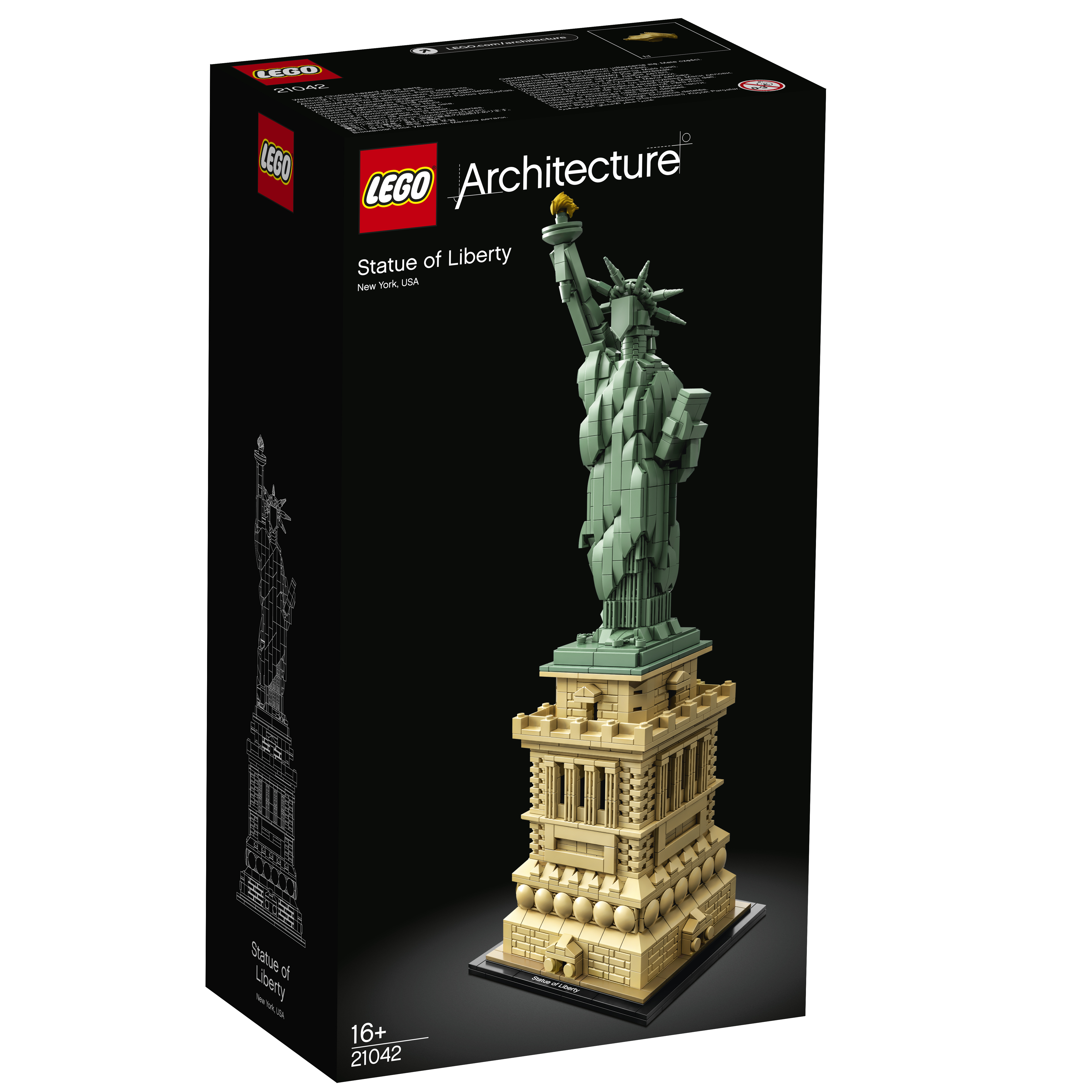 Mehrfarbig Bausatz, LEGO Architecture Freiheitsstatue 21042