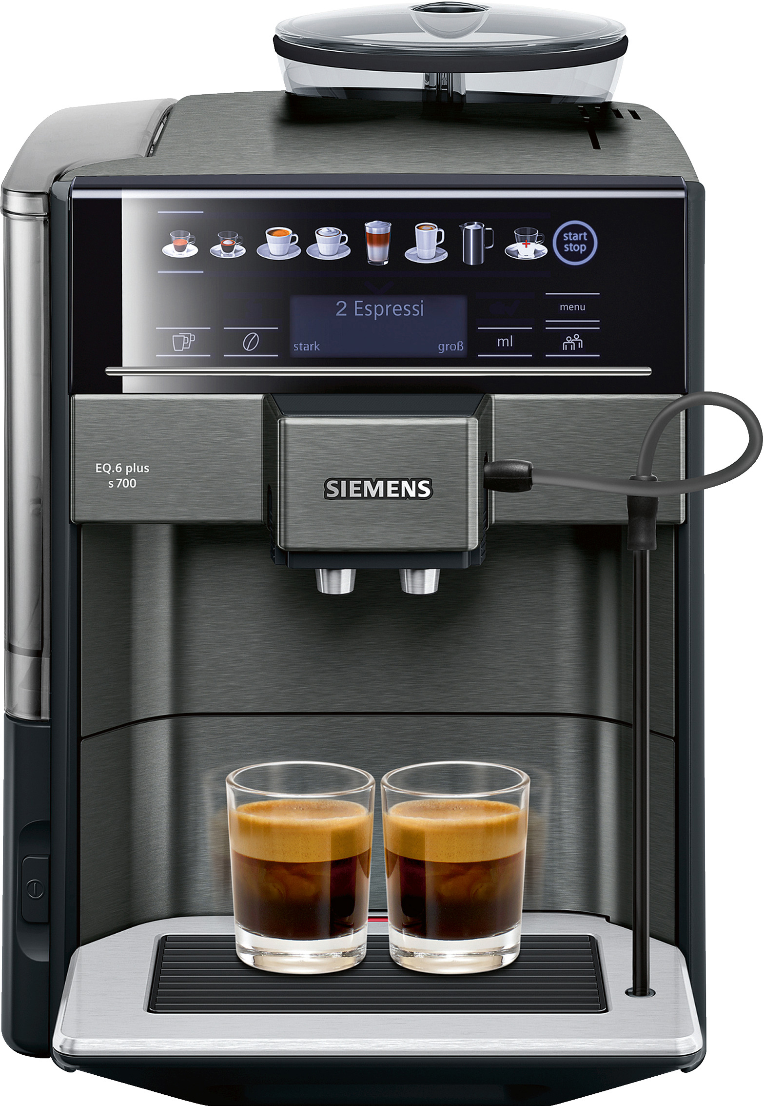 Schwarz Kaffeevollautomat Plus EQ.6 s700 TE657509DE SIEMENS