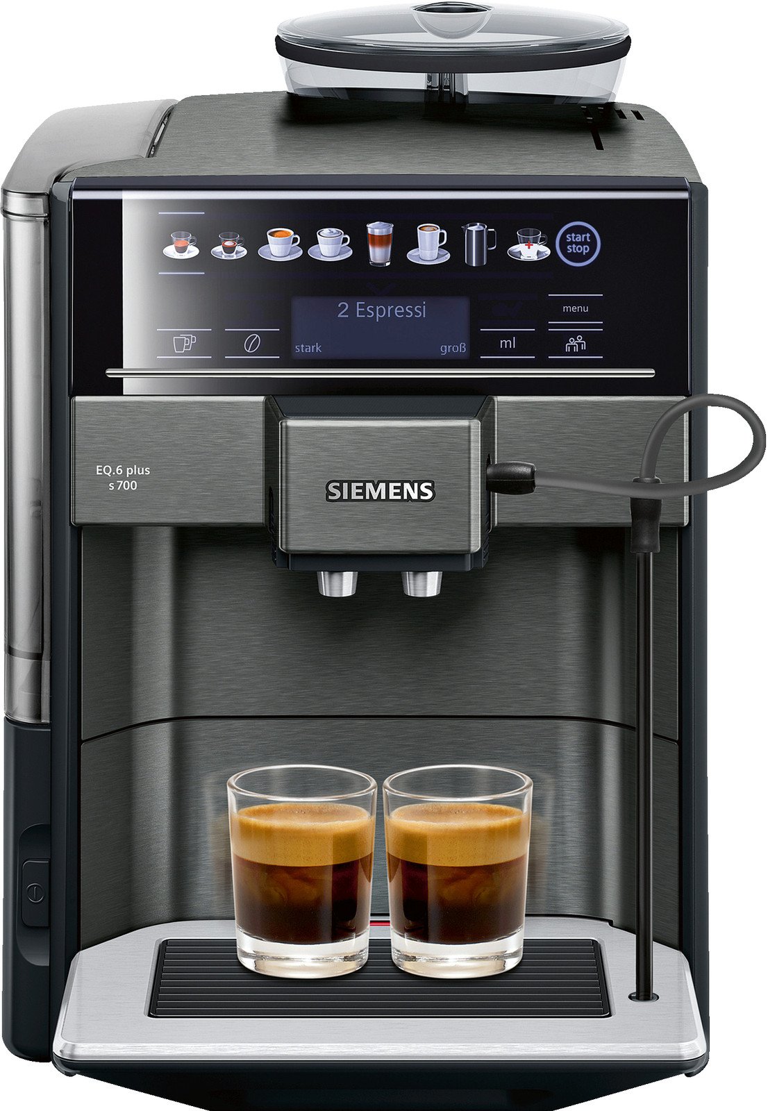 SIEMENS TE657509DE S700, Kaffeevollautomat, 1.7 Liter Wassertank, 19 bar, Schwar eBay