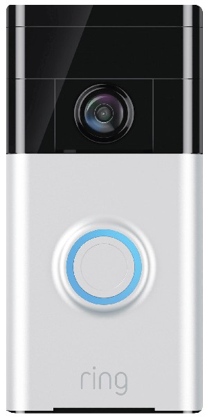 Videoportero - Ring Video Doorbell, Wifi, HD, Detención de movimiento, Plata