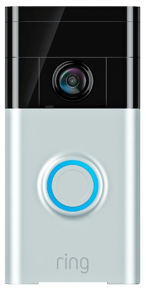 Videoportero - Ring Video Doorbell, Wifi, HD, Detención de movimiento, Plata