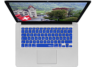 KB COVERS KB Covers Clear Keyboard Cover - Rivestimento della tastiera - Per MacBook Pro (13", 2008+) - Trasparente/Blu -  (Blu scuro)