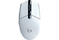LOGITECH G305 - Mouse per gaming, Senza cavi, Ottica con LED, 12000 dpi, Bianco