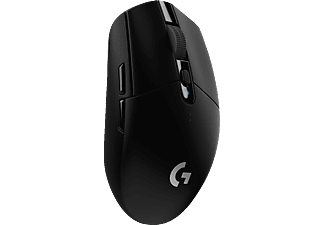 LOGITECH G305 - Gaming Maus, Kabellos, Optisch mit Leuchtdioden, 12000 dpi, Schwarz