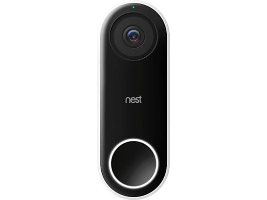 NEST LABS Bedrade Video-deurbel Smart Nest Hello Zwart (8VR1S5-SEU0)