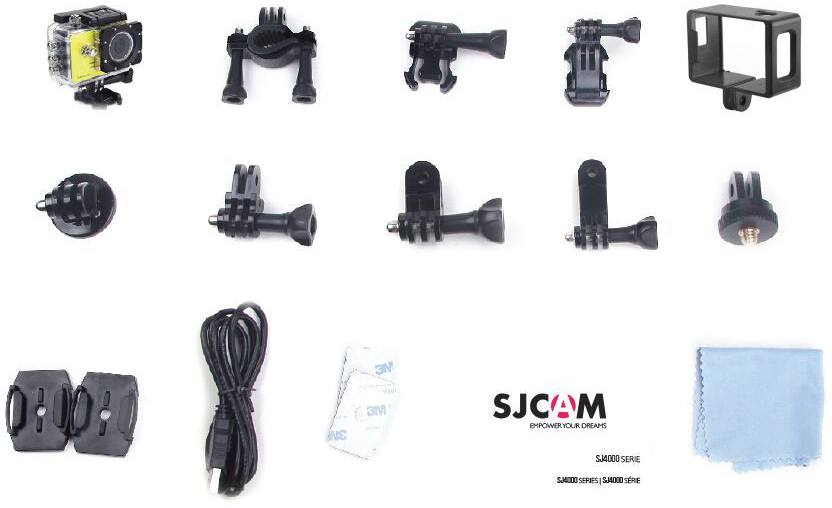 SJCAM SJ4000 sportkamera vízálló tokkal piros