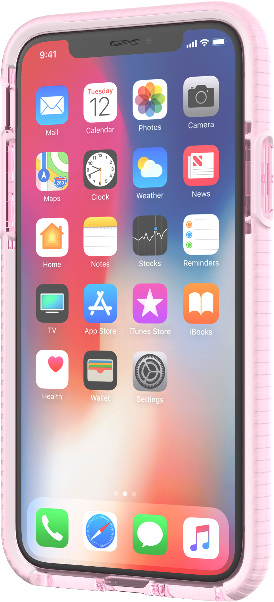TECH21 Evo Check Backcover voor Apple iPhone X Roze