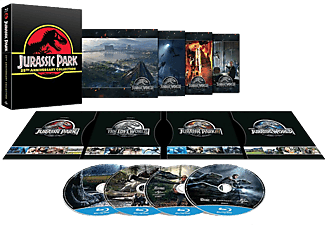 Jurassic Park 1-4. (25. évfordulós, limitált zenélő díszdoboz) (Blu-ray)