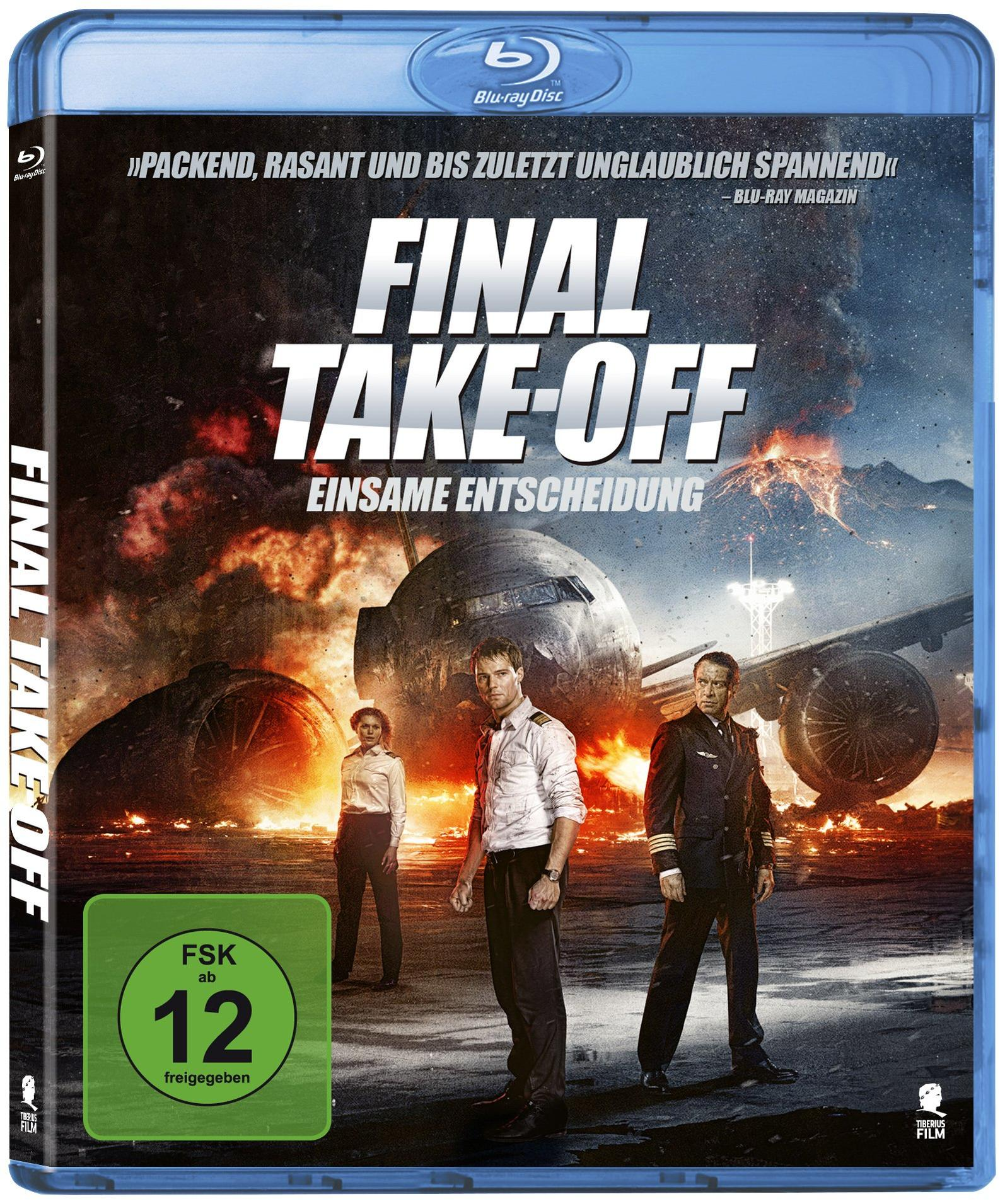 DVD-Cover mit drei Personen vor einem Flugzeug.