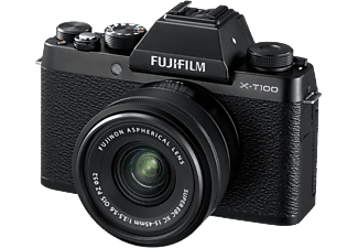 FUJI Hybride camera X-T100 Zwart + XC 15-45 mm OIS PZ