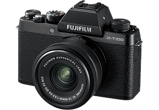 FUJIFILM Appareil photo hybride X-T100 Noir + XC 15-45 mm OIS PZ (D10694-BK)