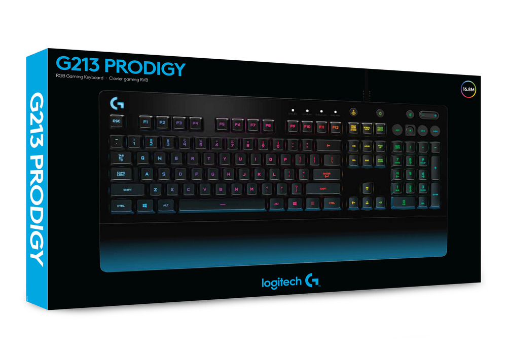 LOGITECH Gamingtoetsenbord G213 Prodigy QWERTZU Zwart (920-008089)