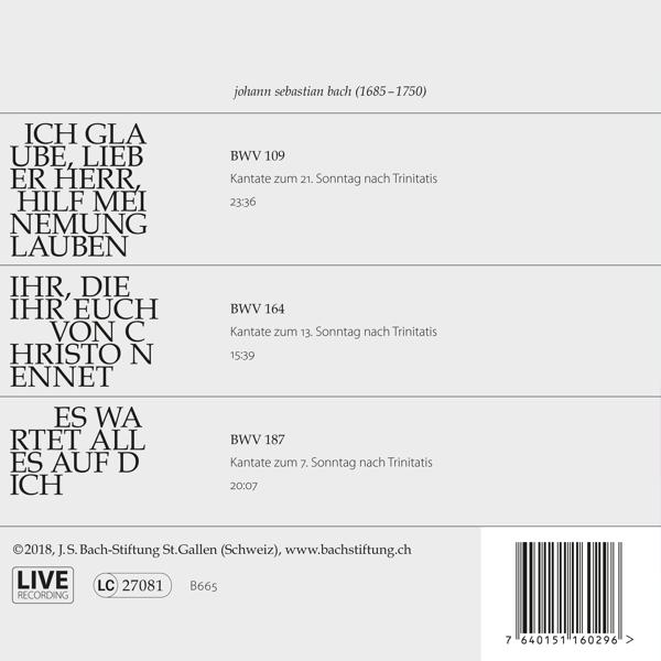 CD-Cover mit Text über Johann Sebastian Bach. Das Cover ist hauptsächlich weiß.