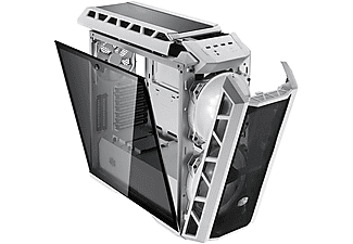 COOLER MASTER COOLER MASTER MasterCase H500P - Case del PC - Flusso d'aria elevato con illuminazione RGB - Bianco - Caso del PC (Bianco)