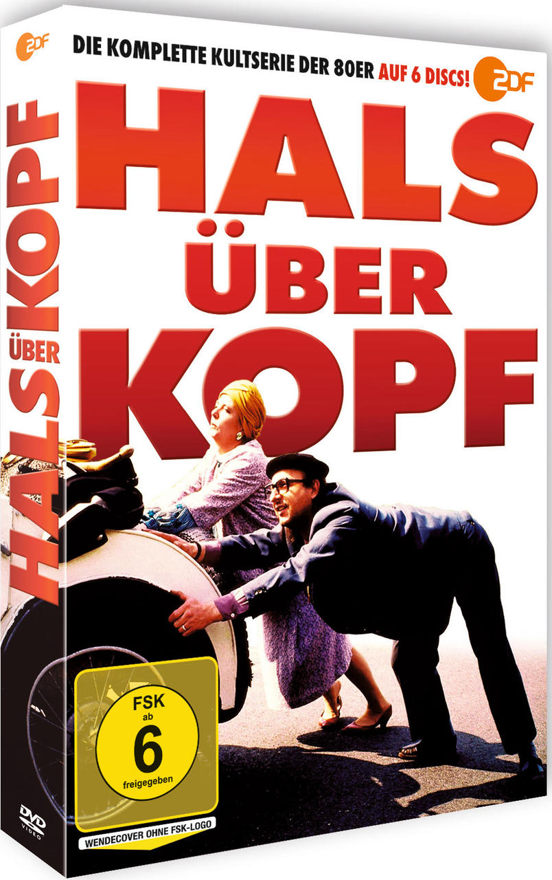 DVD-Cover mit Titel 'Hals über Kopf' und Personen, weißer Hintergrund.